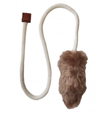 Fluffy cat toy long tail