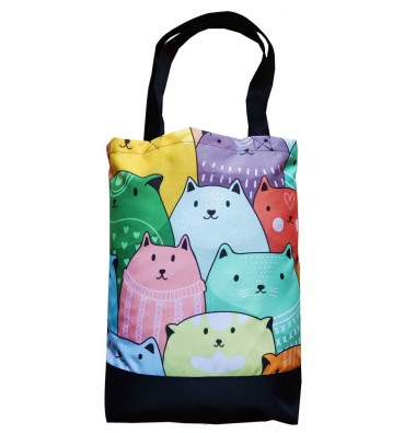 Shopping Bag with Cats