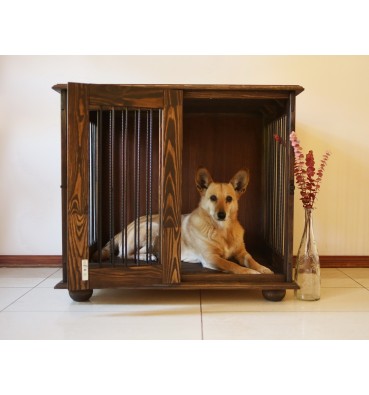 copy of Wooden dog crate OPEN