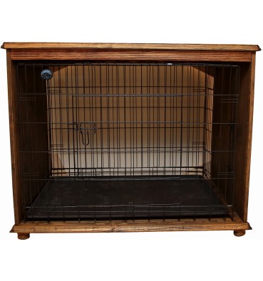 Wooden dog crate 2in1
